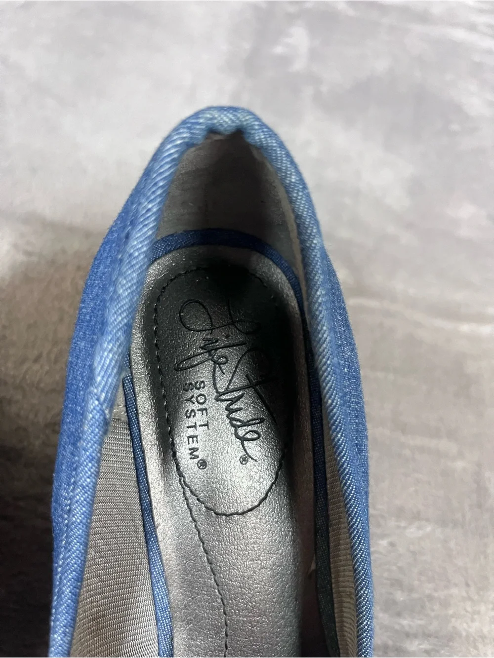 Skechers Denim Blue Espadrille Wedge Heels